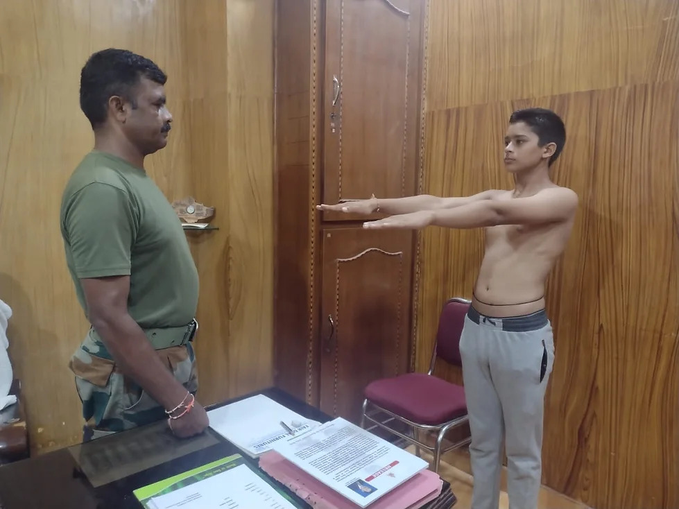 Medical Checkup in Manasa Defence Academy