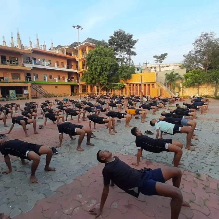 Physical fitness training for NDA at Manasa Defence Academy