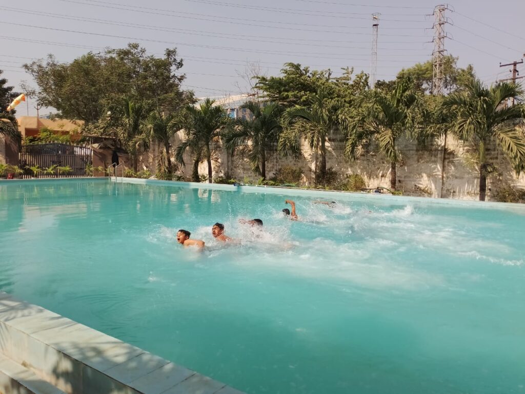 swimming training at Mansa Defence Academy