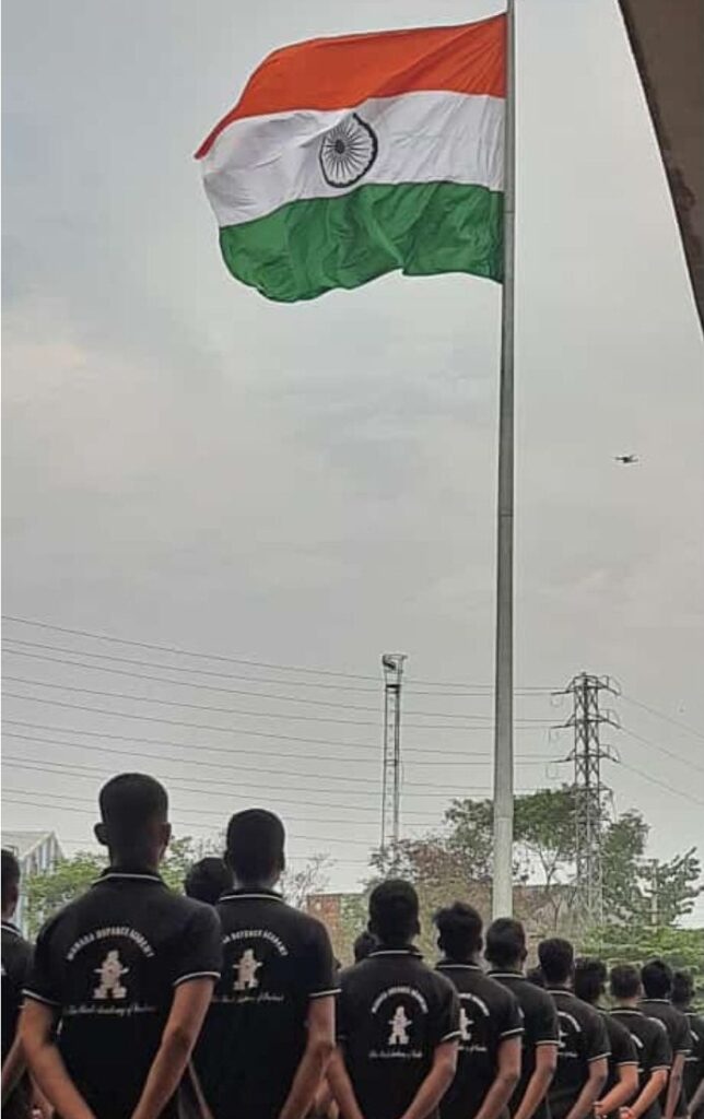Indian National flag at Manasa Defence Academy