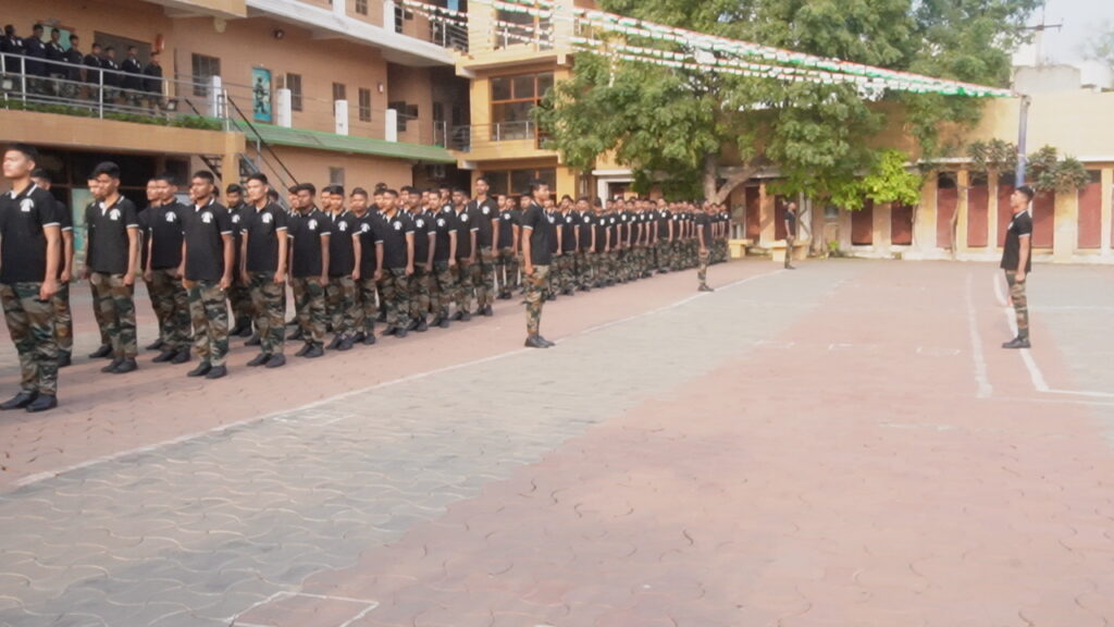 Parade platon at Manasa Defence Academy